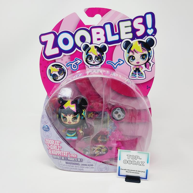 Figurine Panda Zoobles Z-girlz et habitat