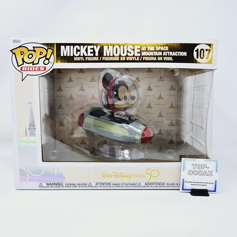 Figurine Pop Rides 107 Mickey Mouse sur l'attraction Space Mountain