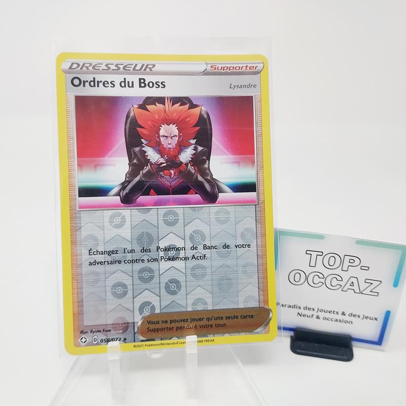 Carte Pokémon Reverse - Ordres du Boss - 058/072 - Destinées Radieuses