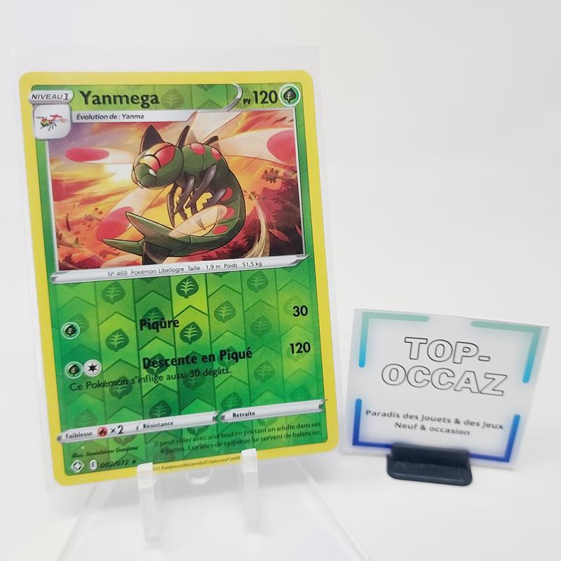 Carte Pokémon Reverse - Yanmega - 002/072 - Destinées Radieuses