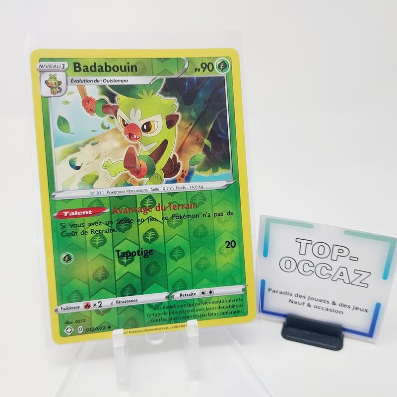 Carte Pokémon Reverse - Badabouin - 012/072 - Destinées Radieuses