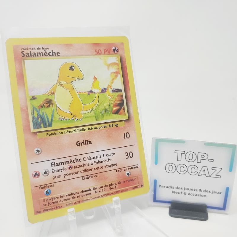 Carte Pokémon Salamèche 46/102 Wizards Set de Base