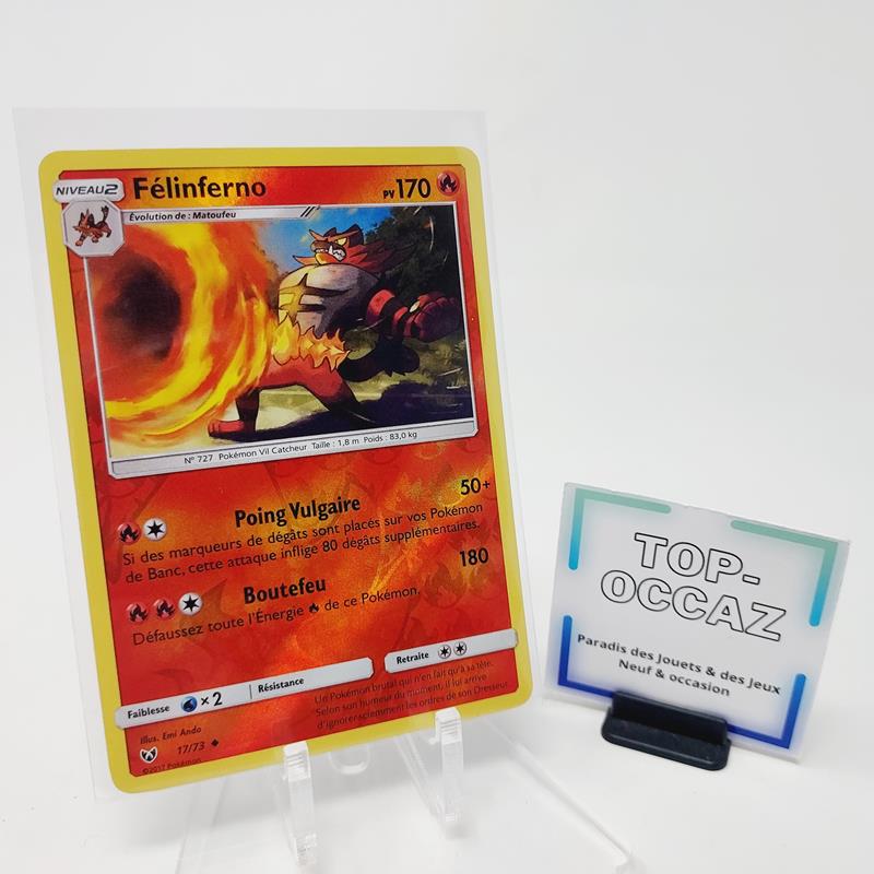 Carte Pokémon Félinferno Reverse 17/73 Légendes Brillantes