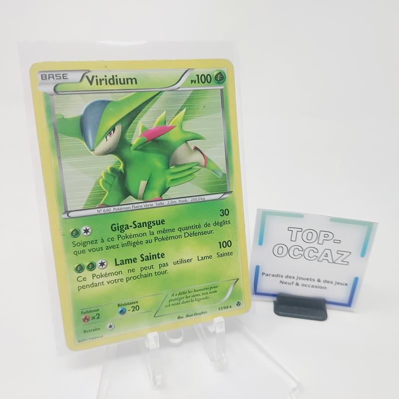 Carte Pokémon Viridium 17/98 Noir et Blanc Pouvoirs Emergents