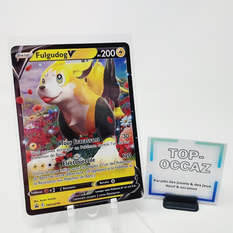 Carte Pokémon Fulgudog V SWSH219 Epée et Bouclier Promo