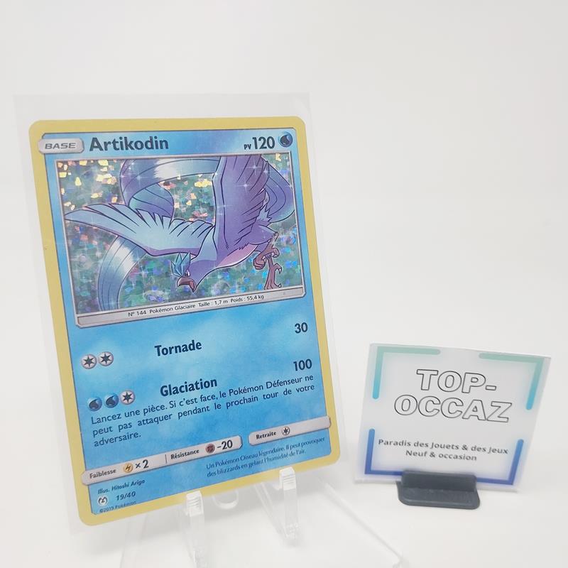 Carte Pokémon Artikodin 19/40 Soleil et Lune Promo