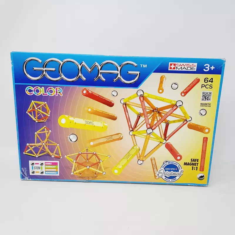 Geomag Color 64 pièces - Construction magnétique -